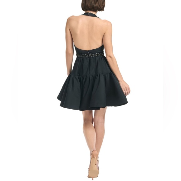 Sachin & Babi Trina Faille Halter Minidress Size 10 - Picture 4 of 4